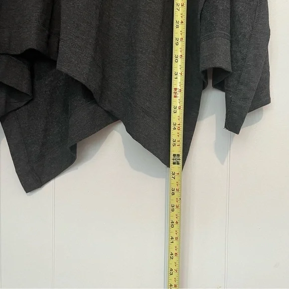 Workshop Republic Clothing Poncho Charcoal Heather High Loose Neck Soft … - Picture 6 of 10